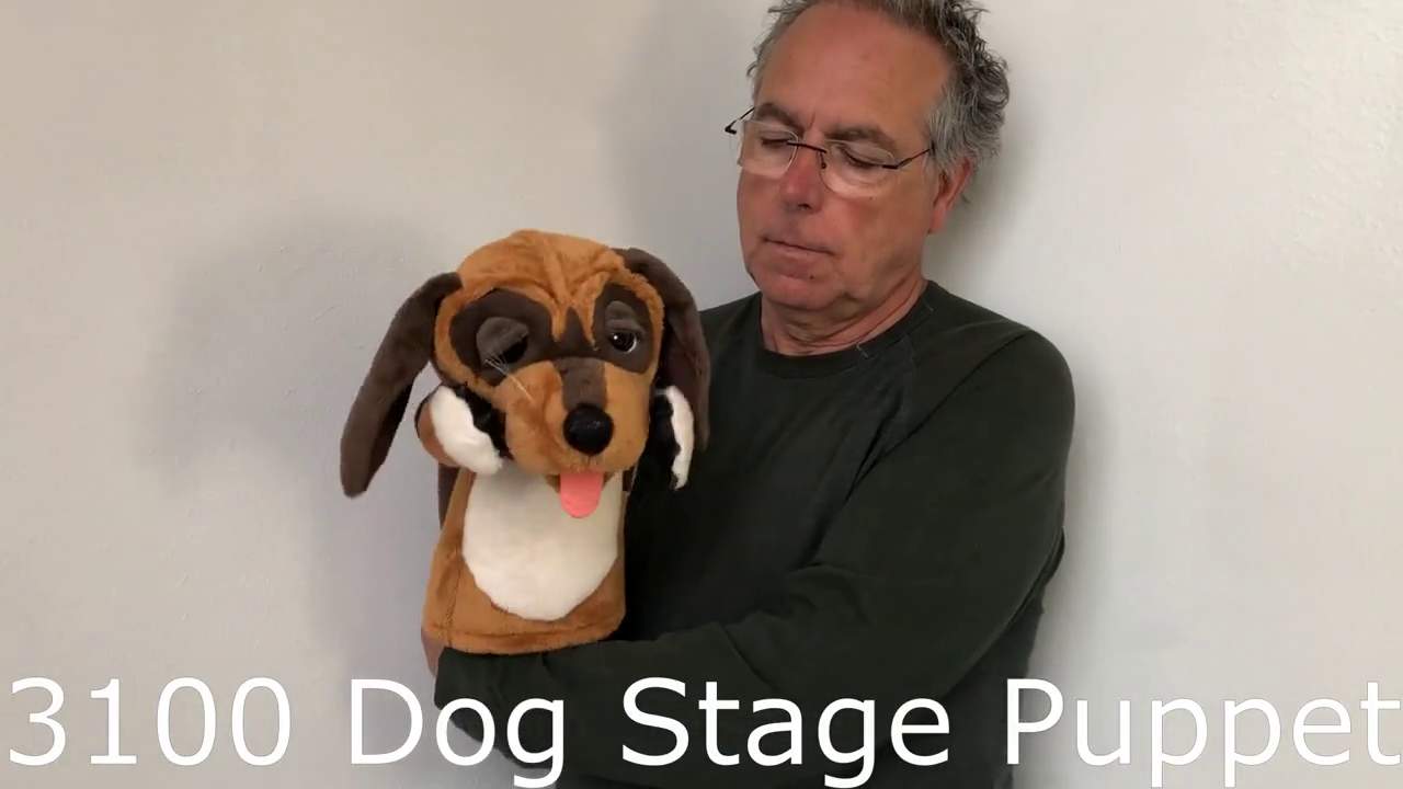 Folkmanis Dog Hand Puppet (Stage Puppet) Demo 2