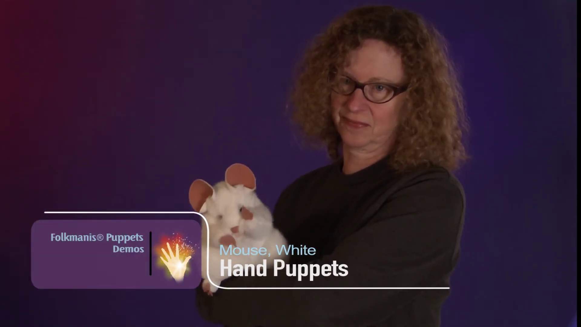 Folkmanis White Mouse Hand Puppet Demo
