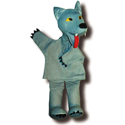 Punch and Judy Wolf (small) Hand Puppet for Puppet Theatre | munabo