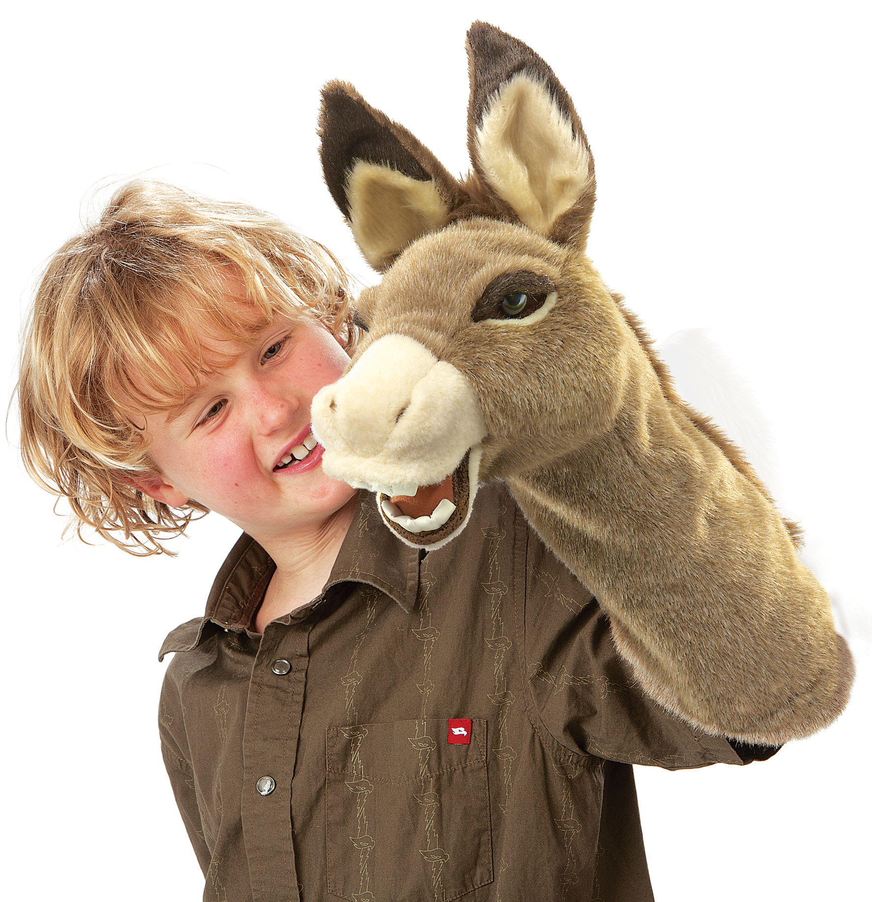 Folkmanis Donkey Hand Puppet (Stage Puppet) - Produktbild 4