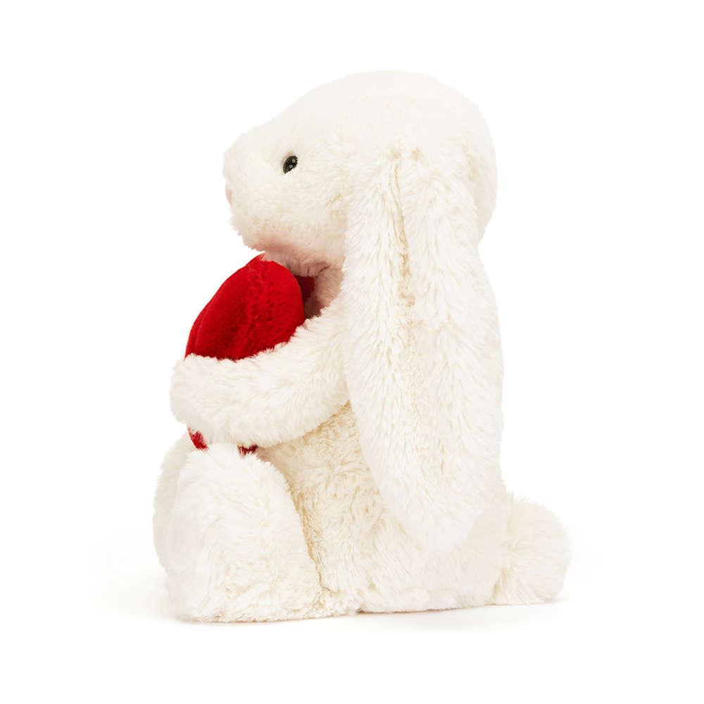 Jellycat Cuddly Toy Bunny - Bashful Red Love Heart Bunny Original (Plush Toy) - Produktbild 3