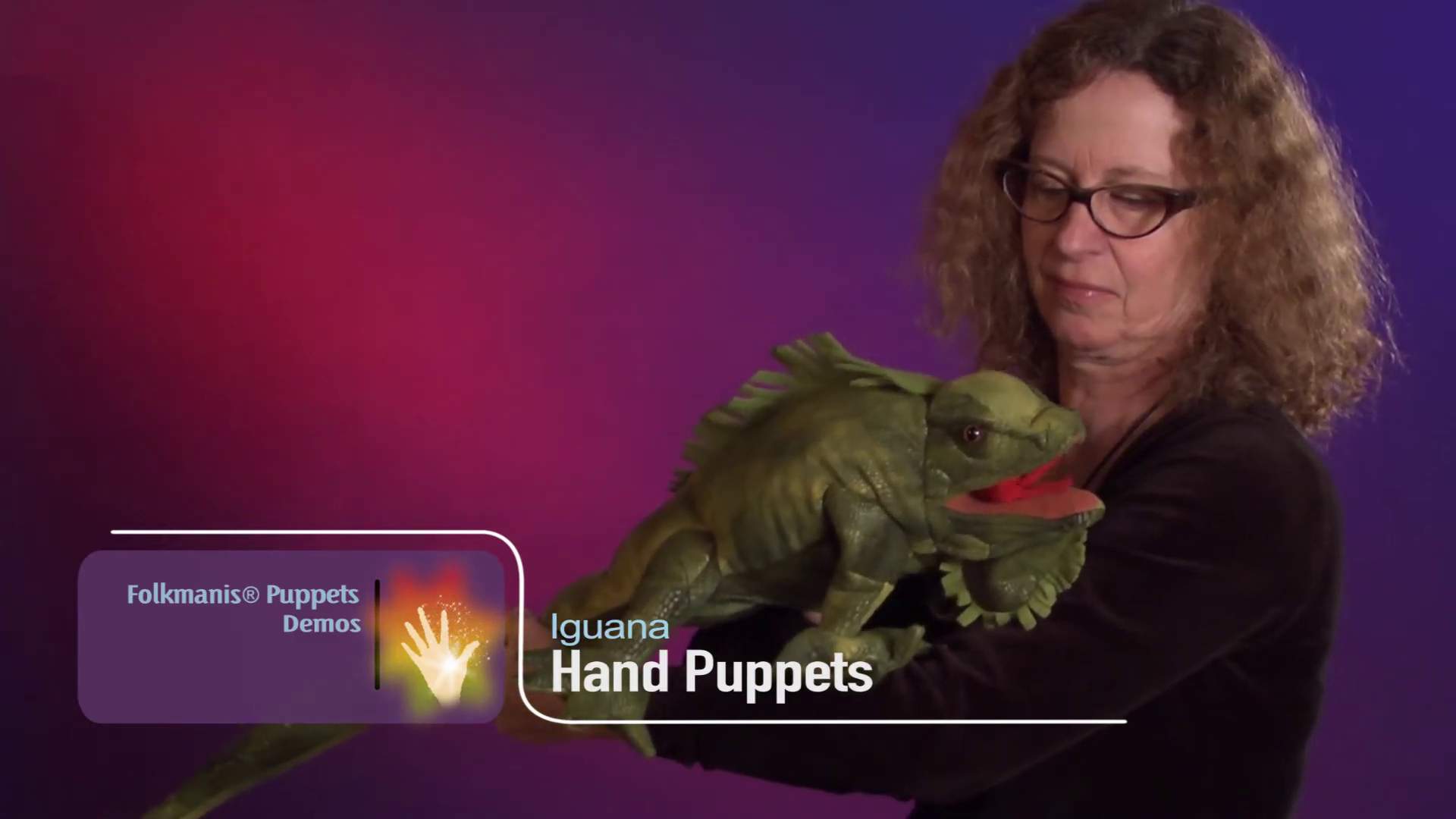 Folkmanis Iguana Hand Puppet Demo