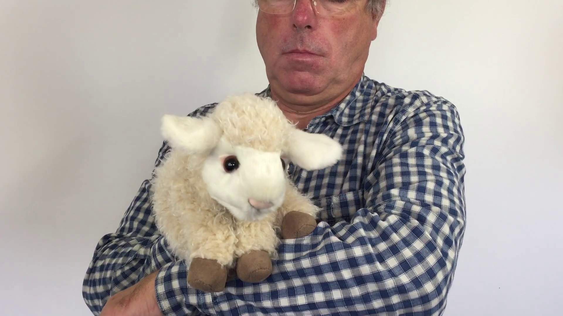 Folkmanis Small Lamb Hand Puppet (Small Stage Puppet) Demo