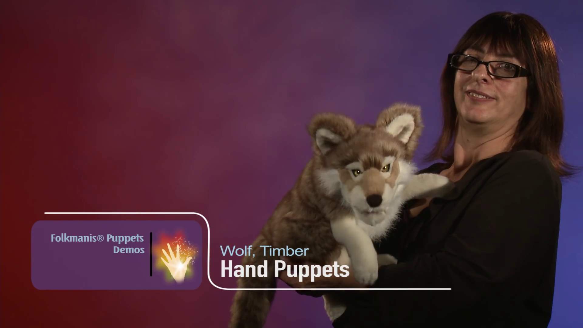 Folkmanis Grey Wolf Hand Puppet Demo