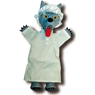 Punch and Judy Wolf in Disguise (small) Hand Puppet for Puppet Theatre | munabo