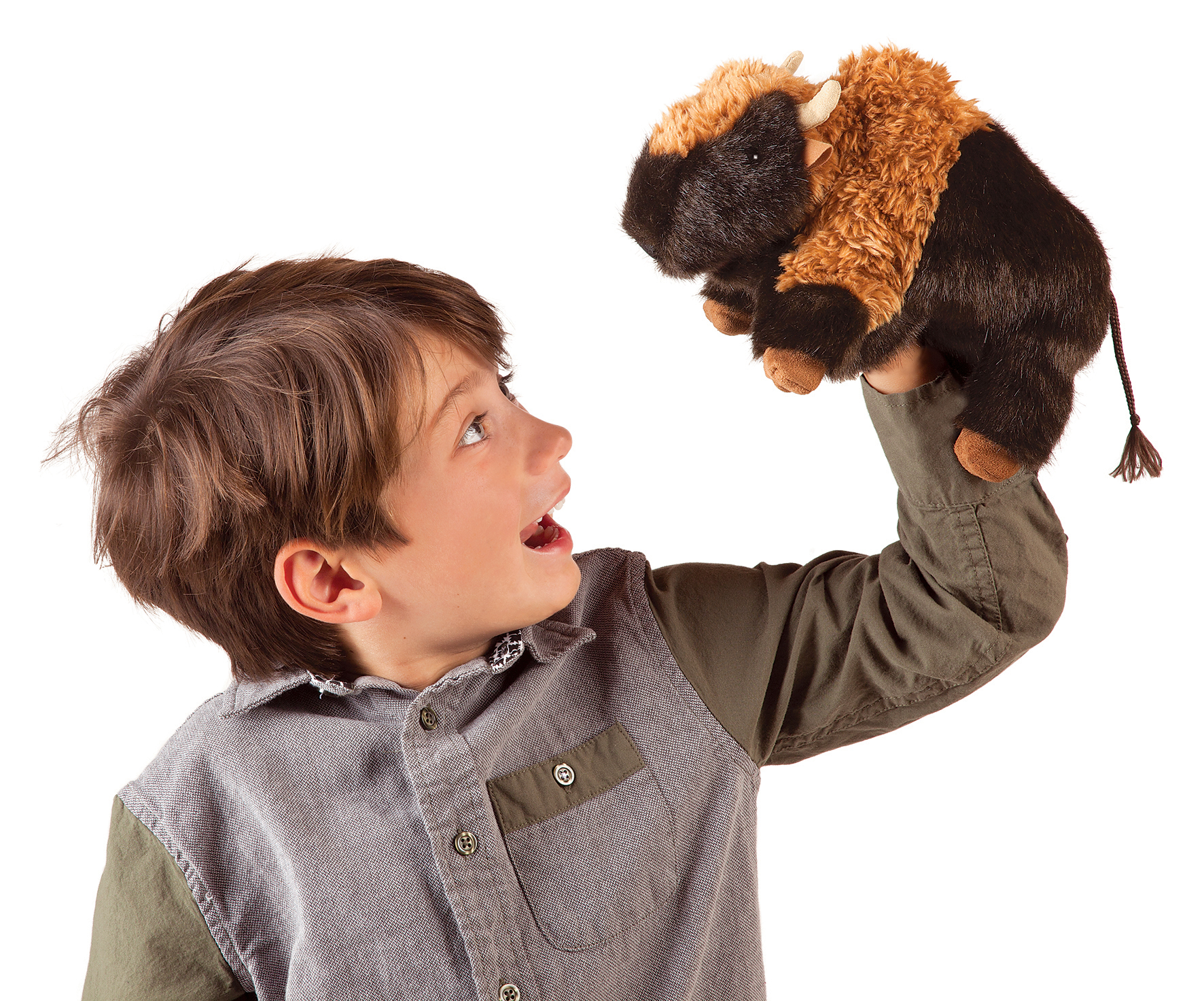 Folkmanis Small Bison Hand Puppet - Produktbild 5