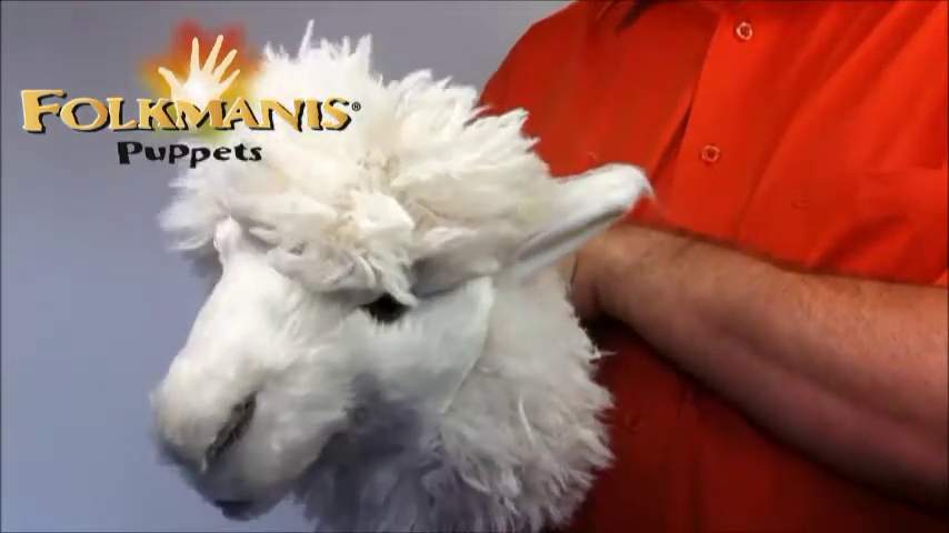 Folkmanis Alpaca Hand Puppet (Stage Puppet) Demo 2