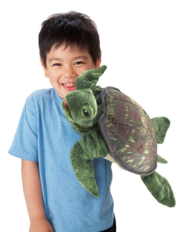 Folkmanis Sea Turtle Hand Puppet - Produktbild 3