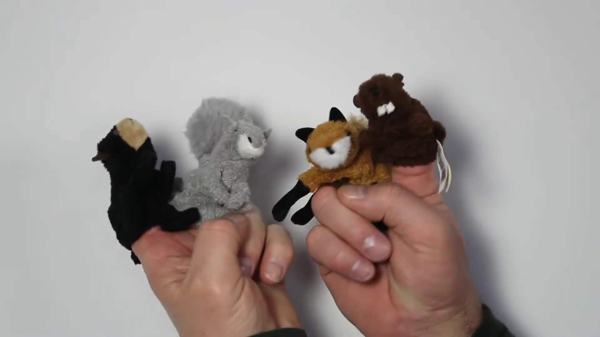 Folkmanis Woodland Animal Set Finger Puppet Demo
