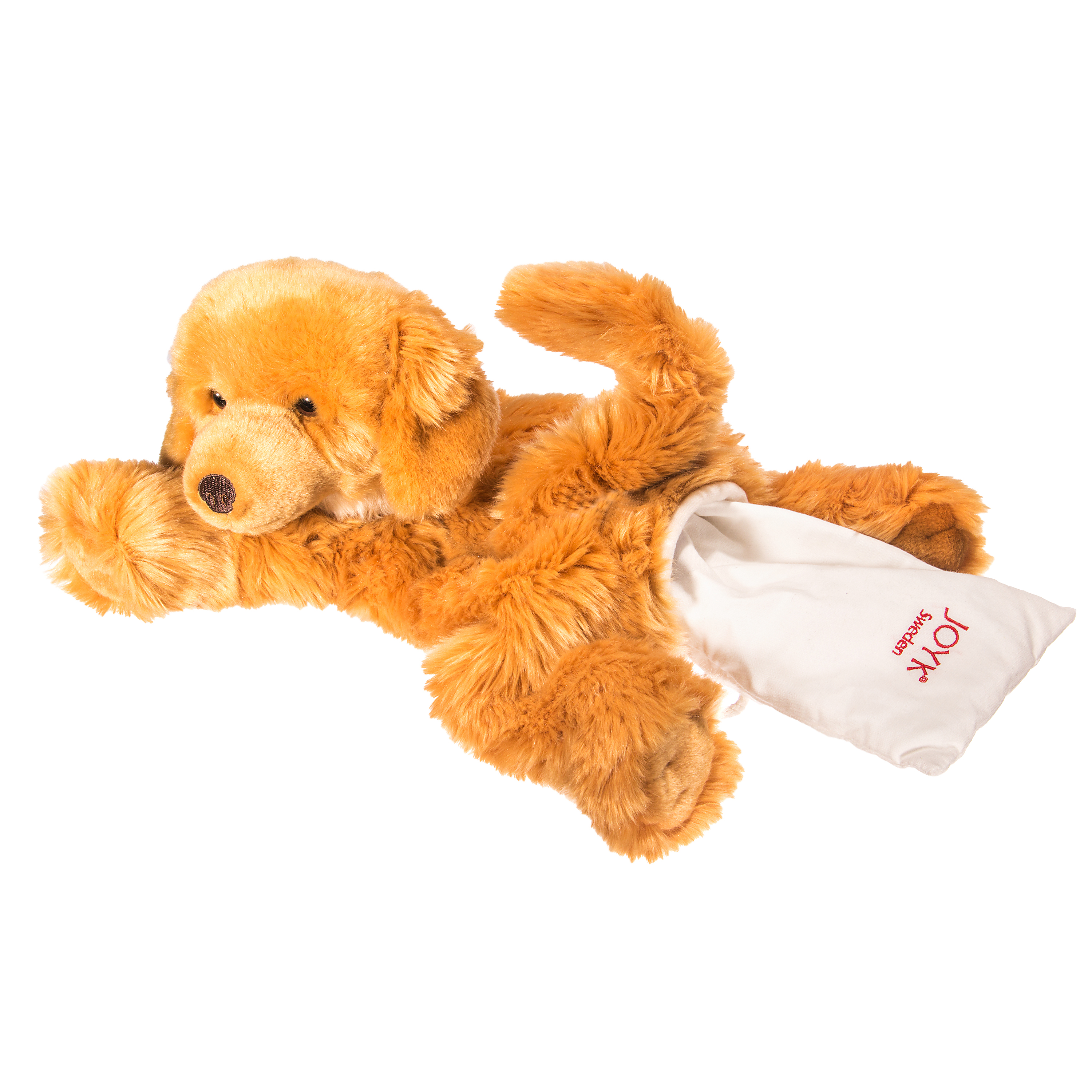 Joyk empathy doll Brando lying down with removable scent and weight pouch