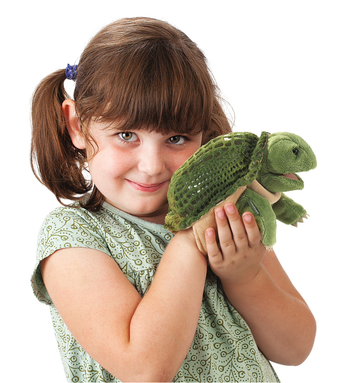 Folkmanis Little Turtle Hand Puppet (Small Stage Puppet) - Produktbild 4