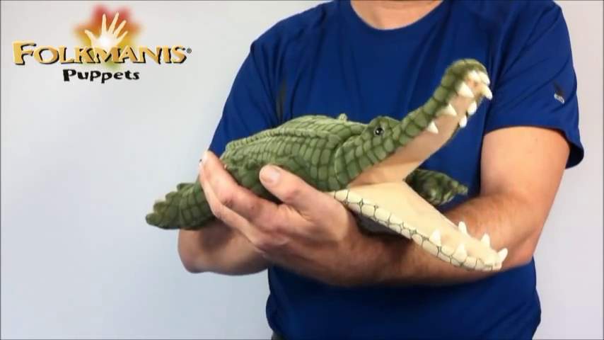 Folkmanis Alligator Hand Puppet Demo 2