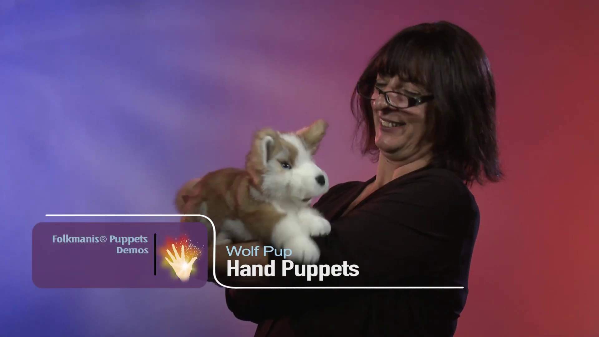Folkmanis Wolf Pup Hand Puppet Demo