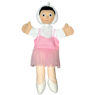 Punch and Judy Ballerina (pink, small) Hand Puppet for Puppet Theatre | munabo