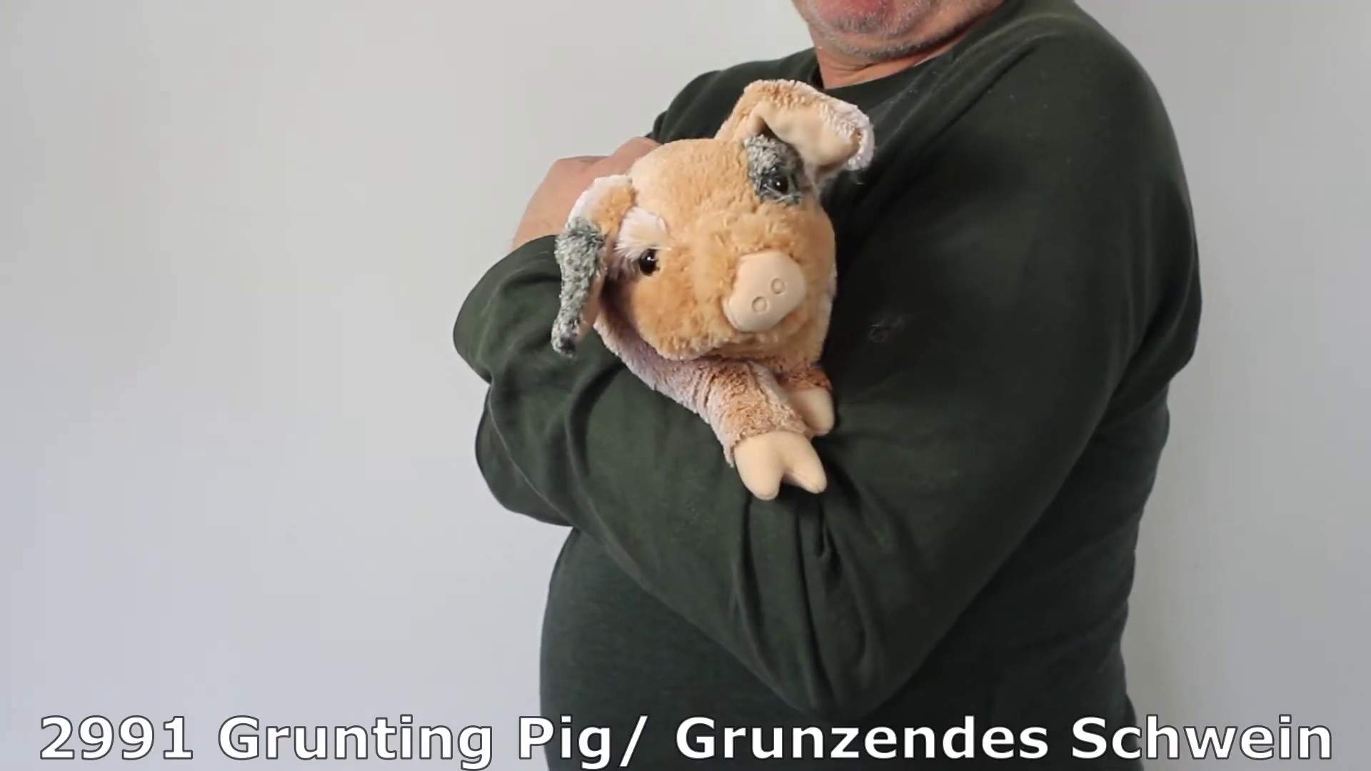 Folkmanis Grunting Pig Hand Puppet Demo 2