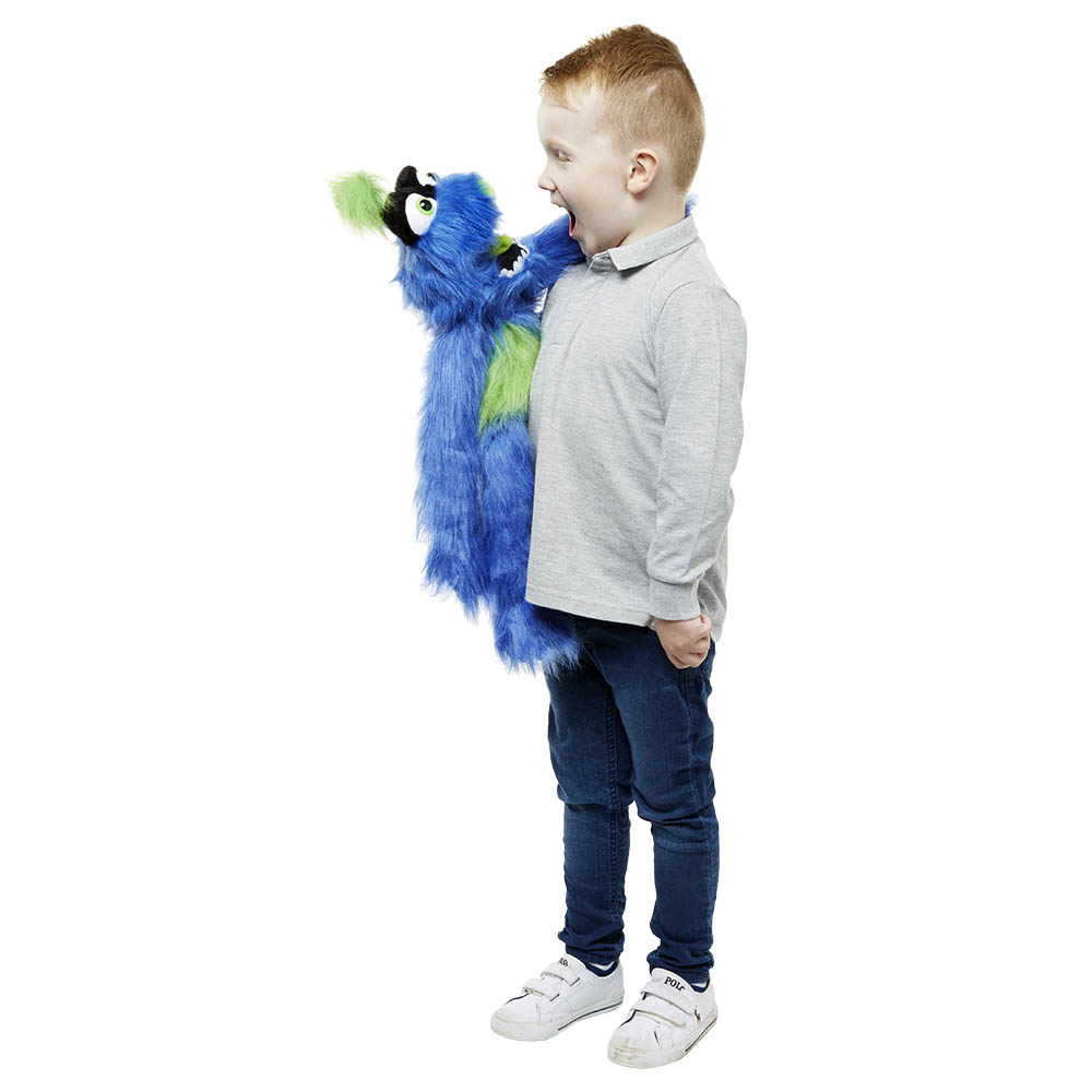 Monster hand puppet blue/green - Puppet Company - Produktbild 2