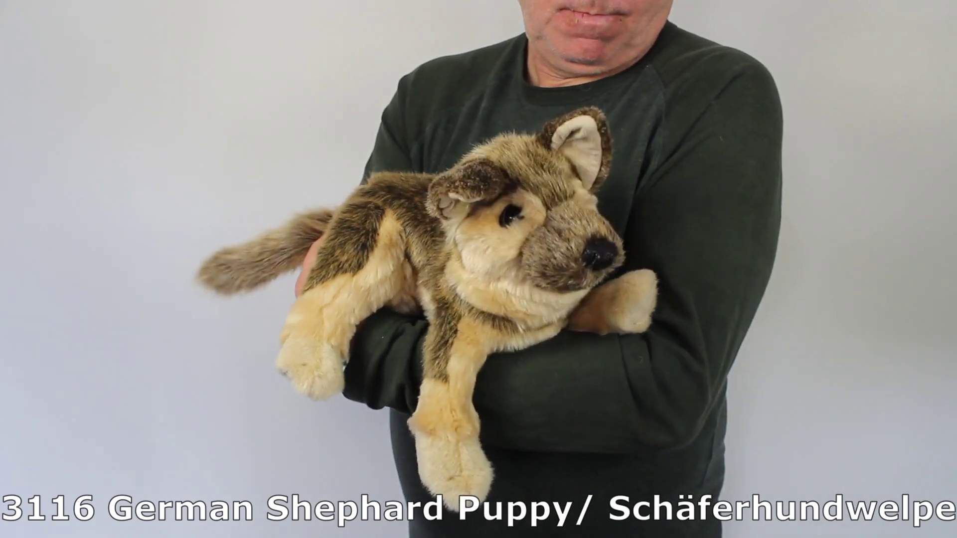 Folkmanis German Shepherd Puppy Hand Puppet Demo