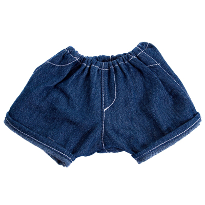 Change of clothes for Rubens dolls: short denim trousers with turn-ups