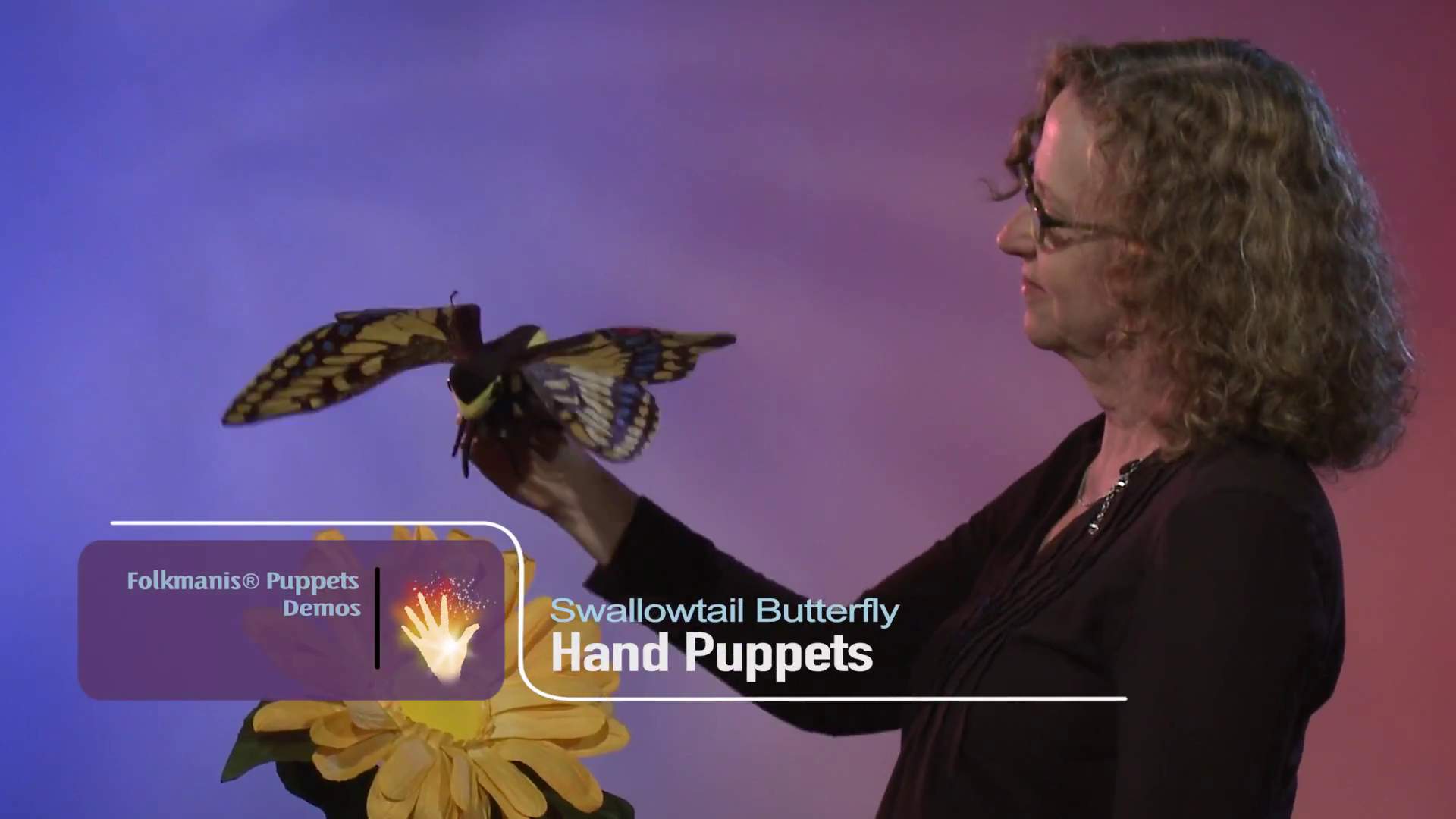 Folkmanis Swallowtail Butterfly Hand Puppet Demo