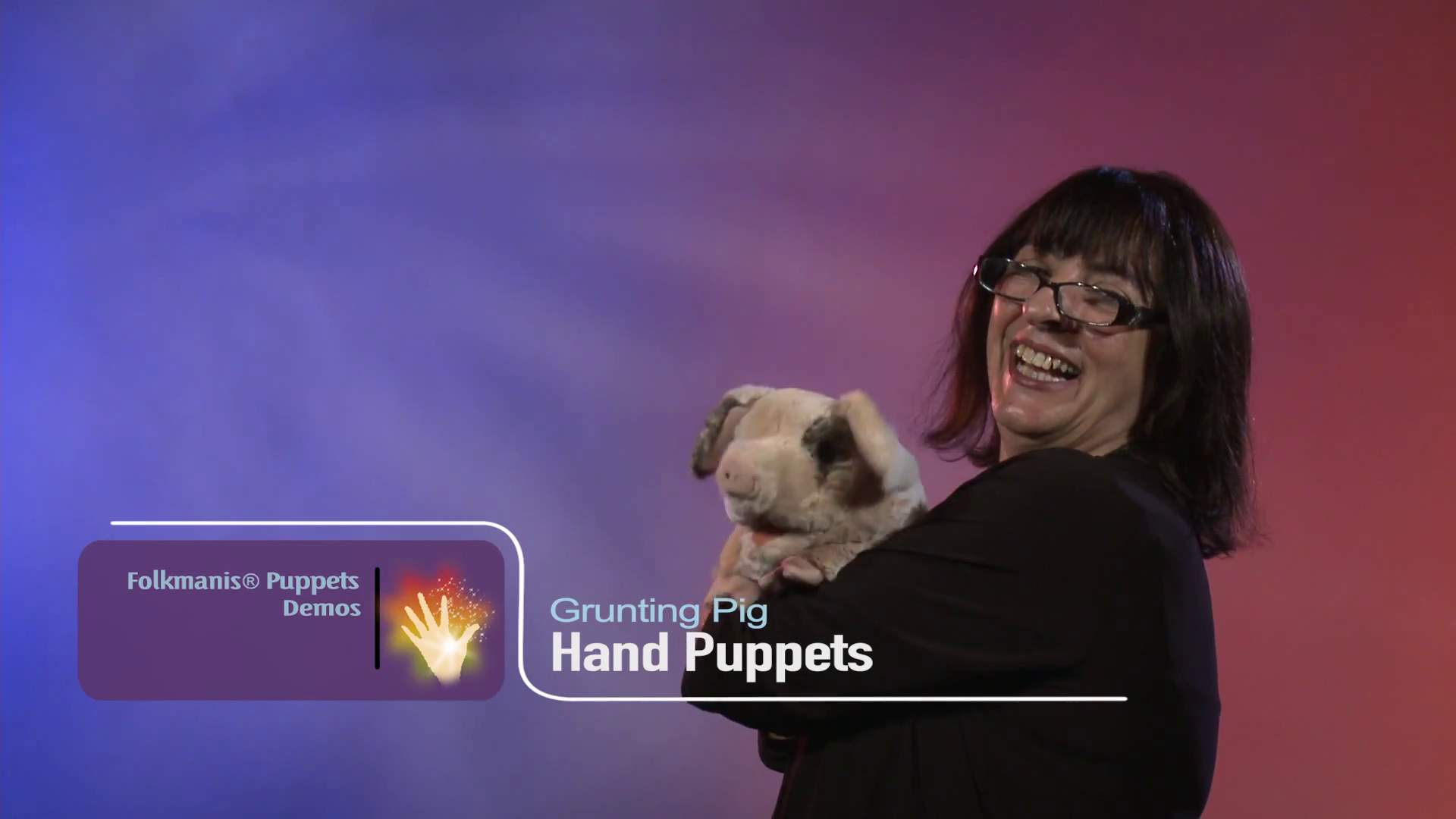 Folkmanis Grunting Pig Hand Puppet Demo