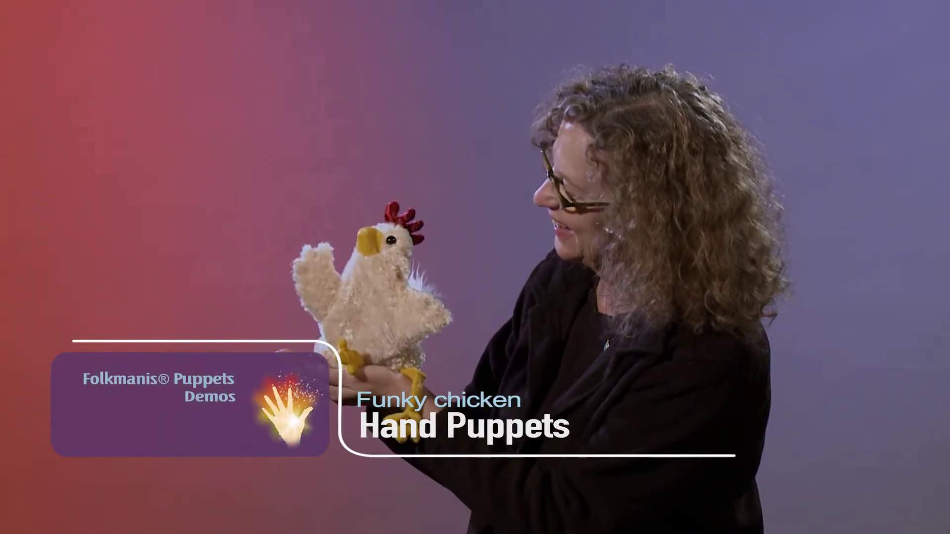 Folkmanis Funky Chicken Hand Puppet Demo