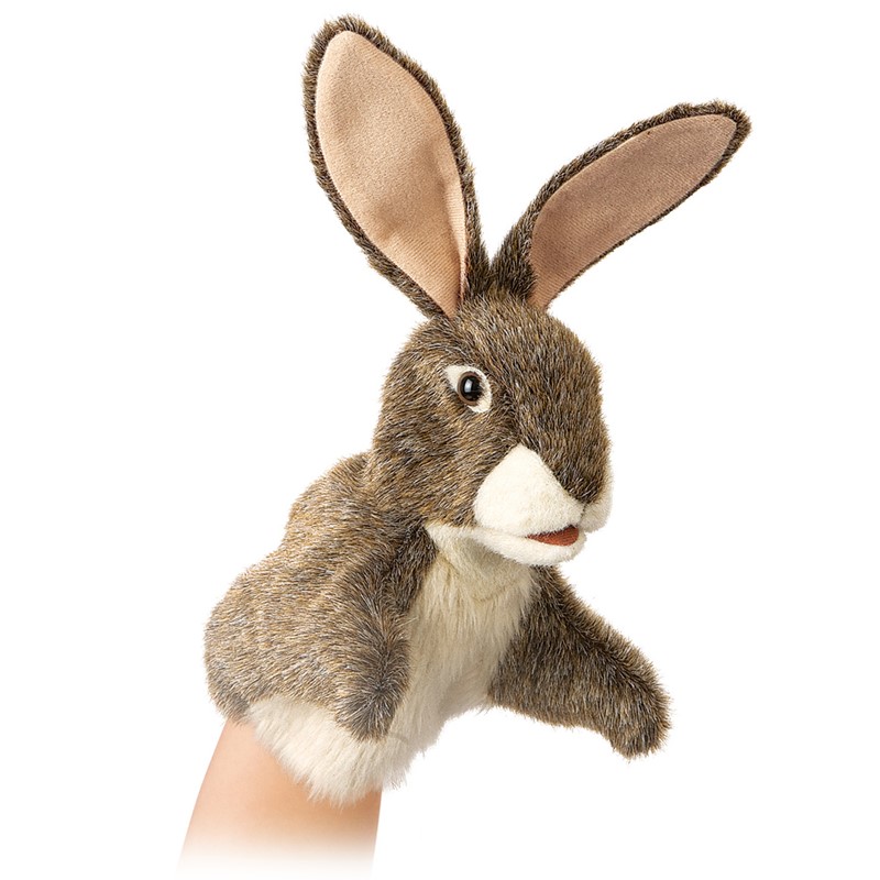 Folkmanis Little Hare Hand Puppet (Small Stage Puppet)