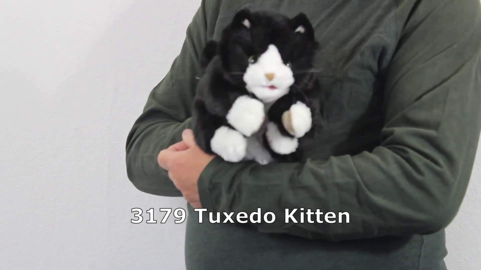 Folkmanis Tuxedo Kitten Hand Puppet Demo 2