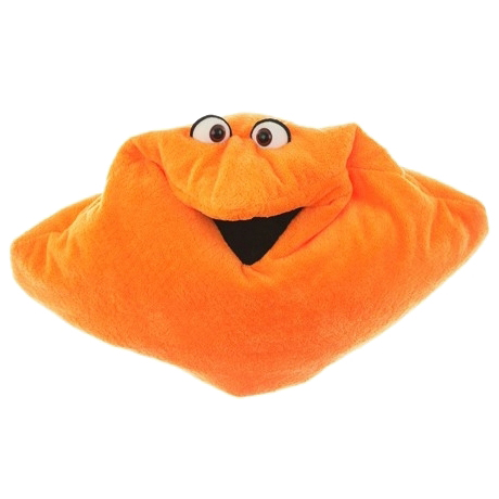 Living Puppets kissing pillow orange