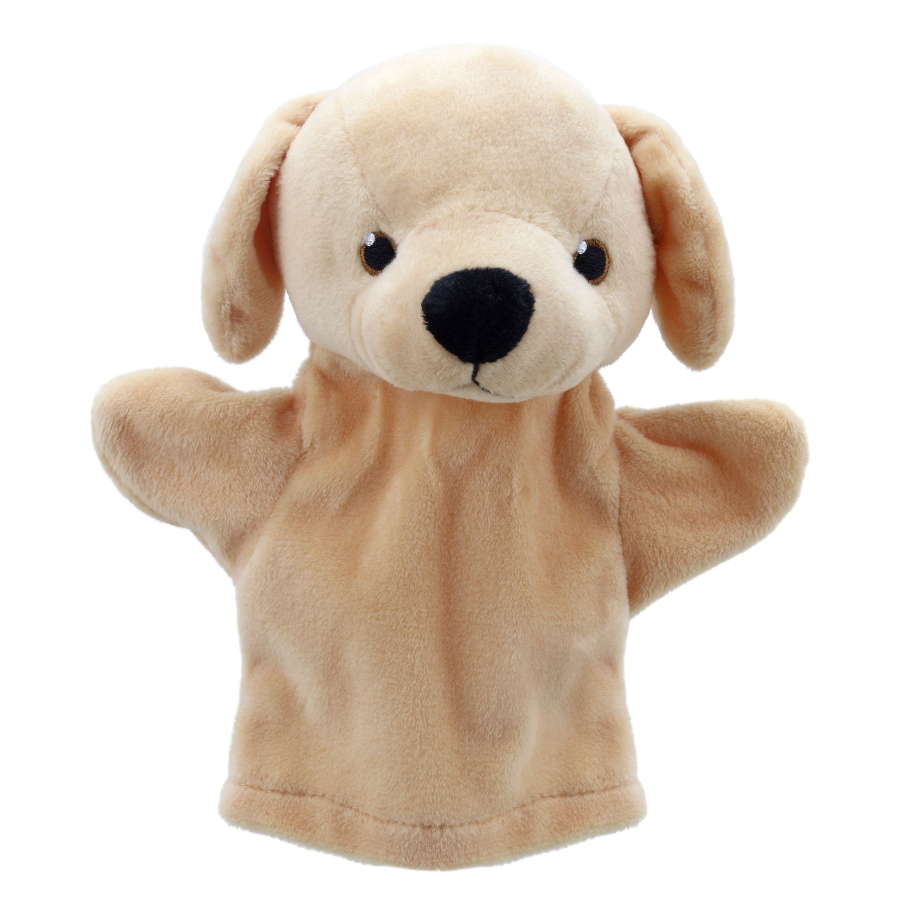 The Puppet Company baby hand puppet labrador, beige puppet with floppy ears