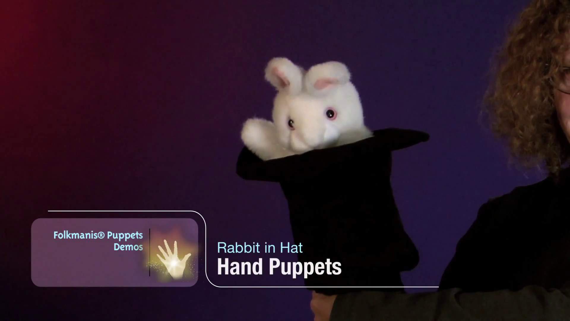 Folkmanis Large Rabbit in Hat Hand Puppet Demo