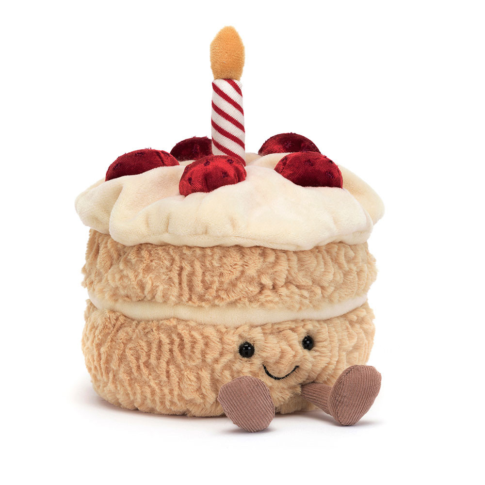 Jellycat Amuseables Birthday Cake - birthday cake cuddly toy