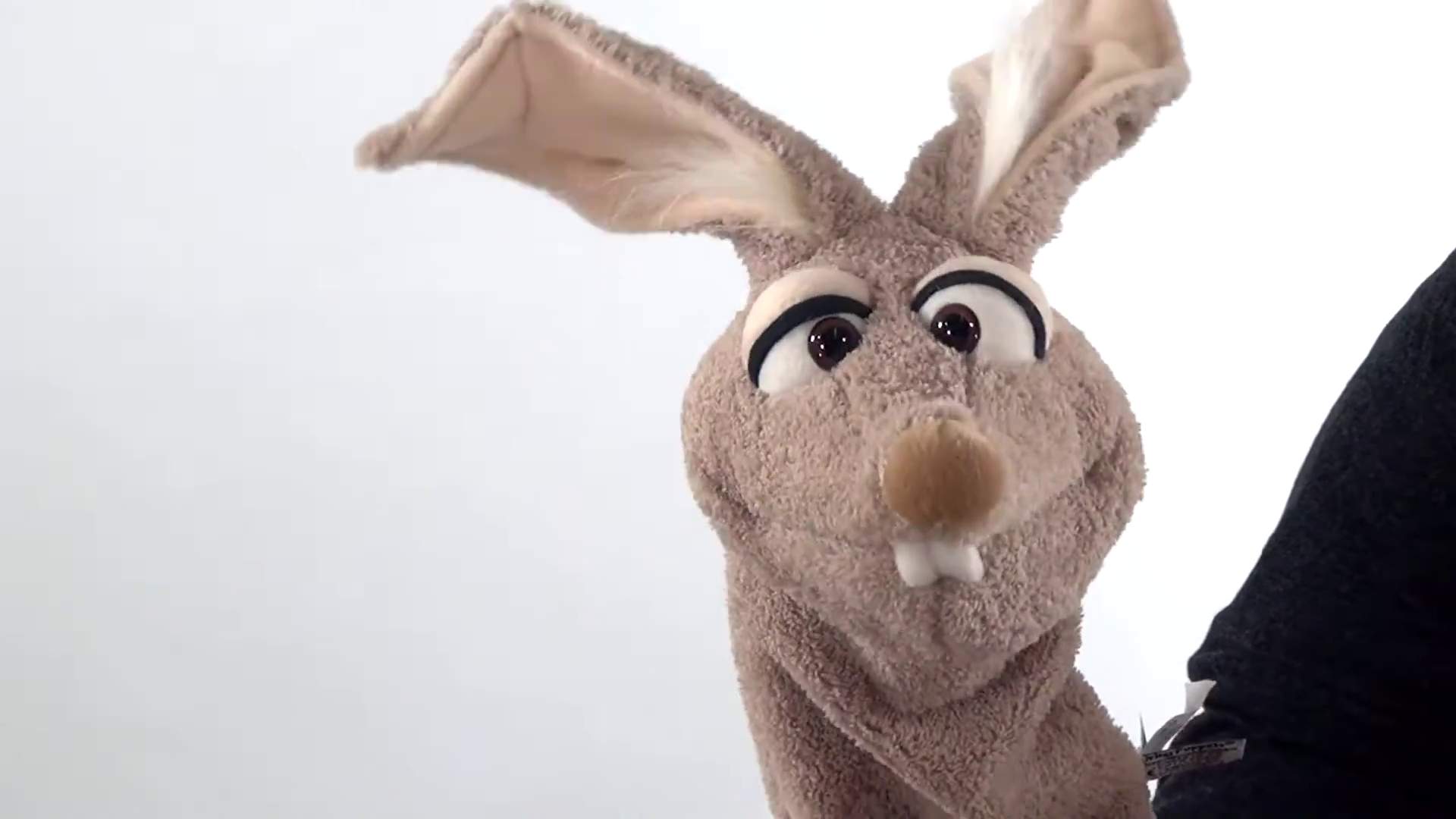 Living Puppets sock hand puppet Mampfred the bunny Demo 2