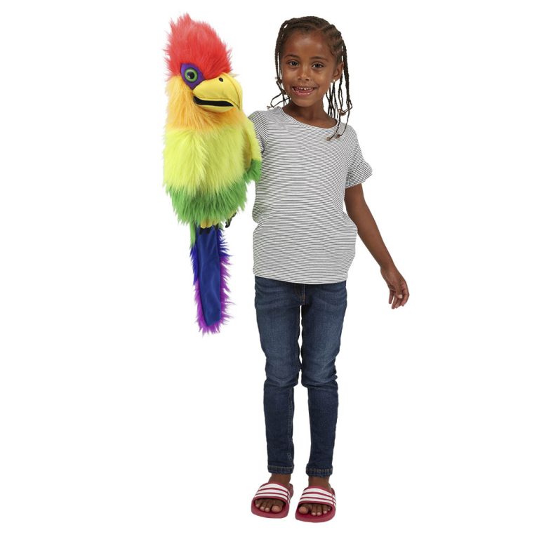 Hand puppet rainbow bird with sound - Puppet Company - Produktbild 3