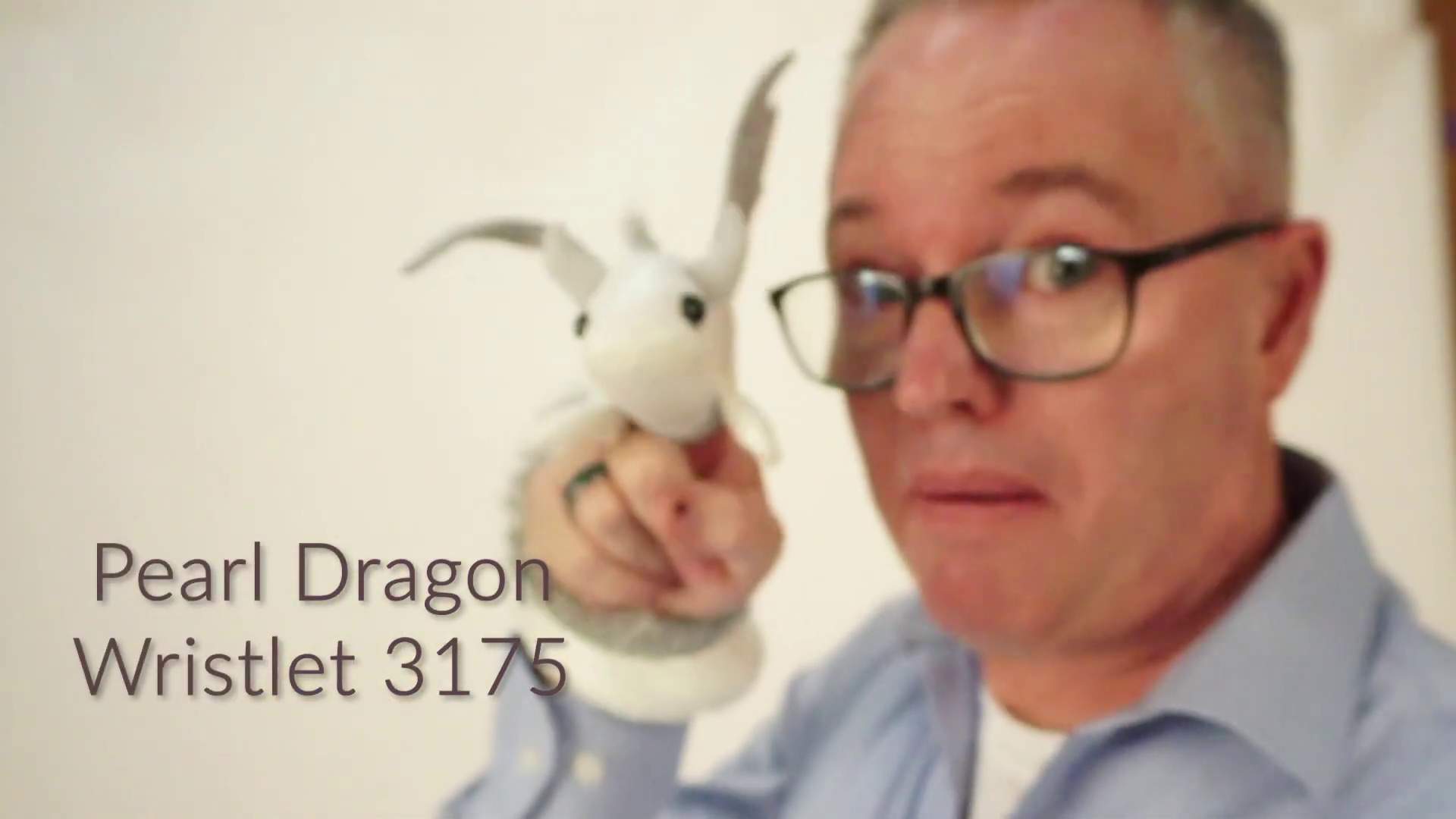 Folkmanis Pearl Dragon Wristlet Finger Puppet Demo 2