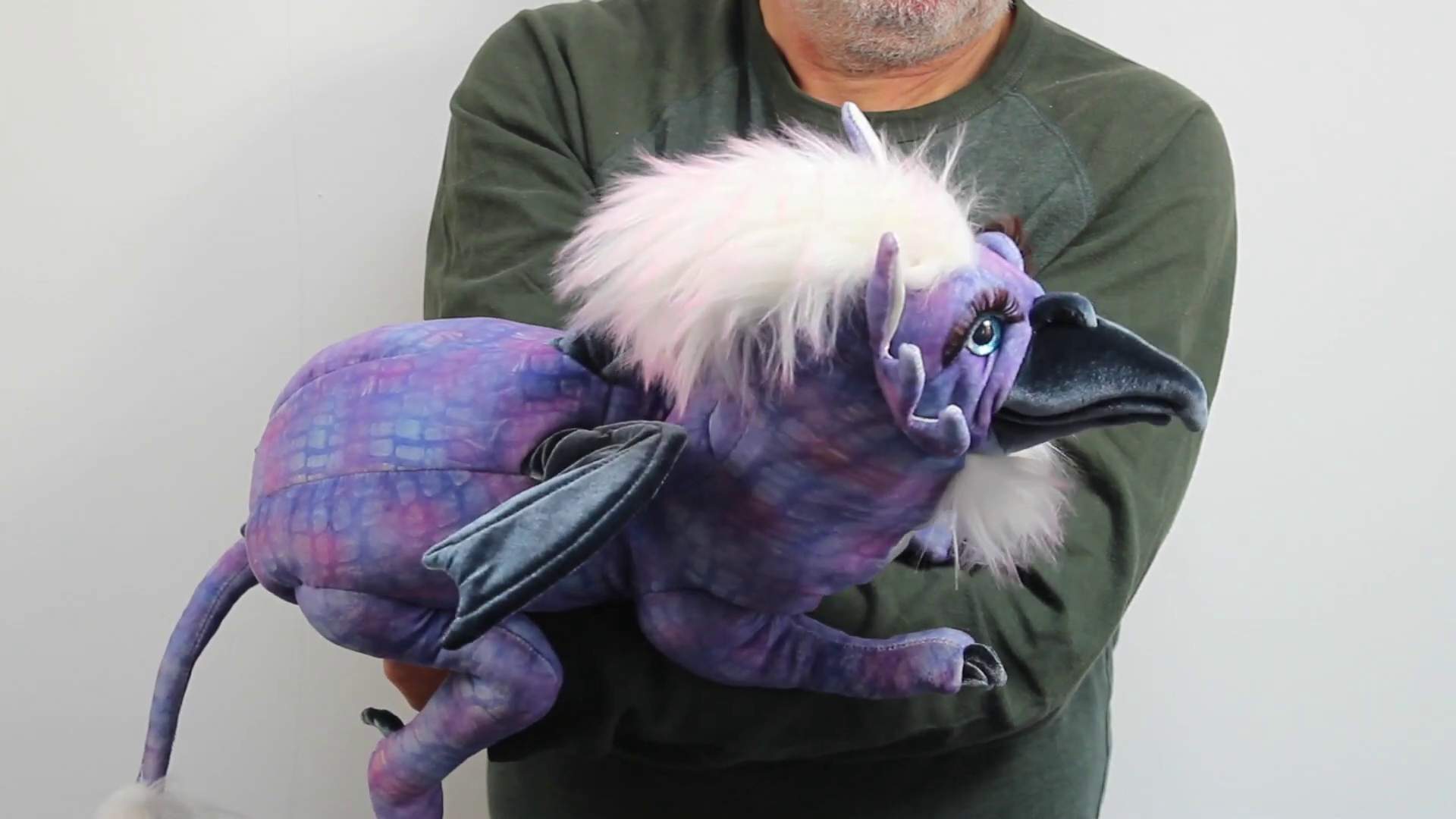 Folkmanis Beaked Dragon Hand Puppet Demo