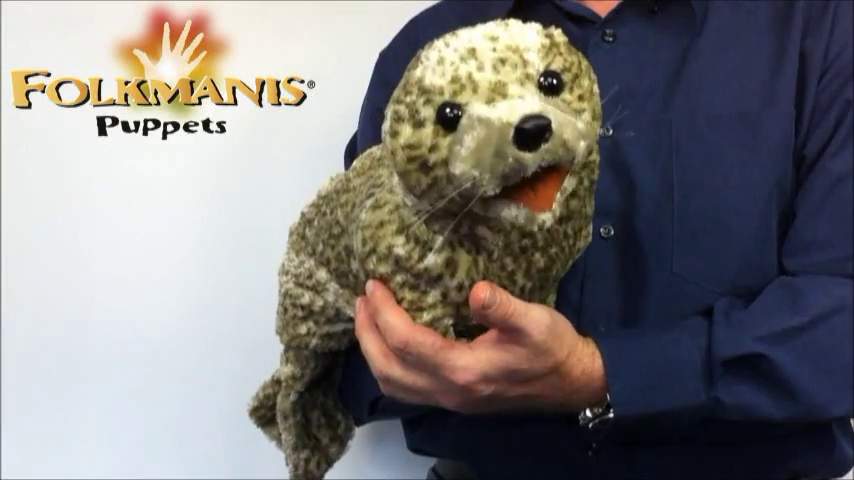 Folkmanis Harbor Seal Hand Puppet Demo 2