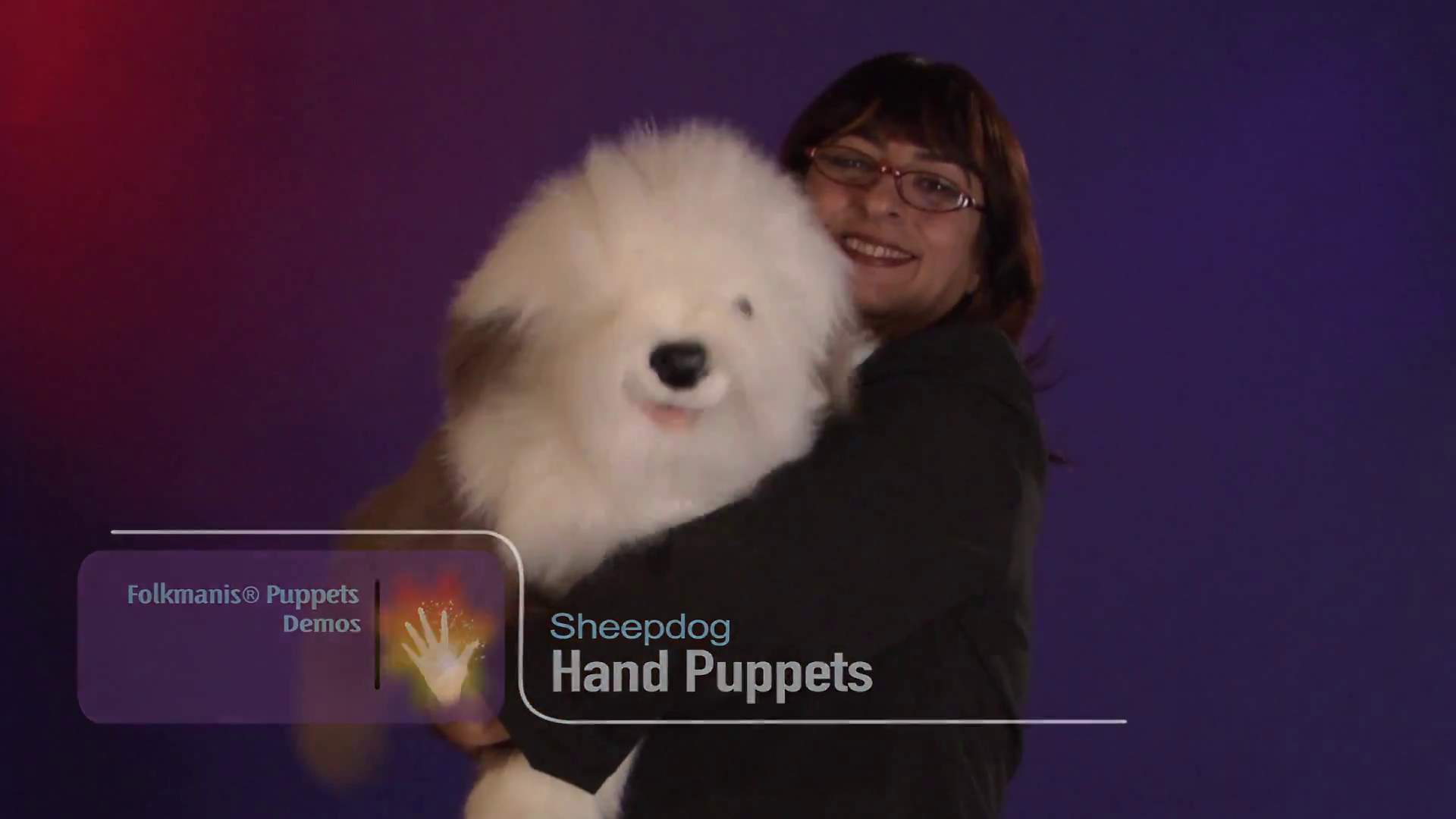 Folkmanis Old English Sheepdog Hand Puppet Demo