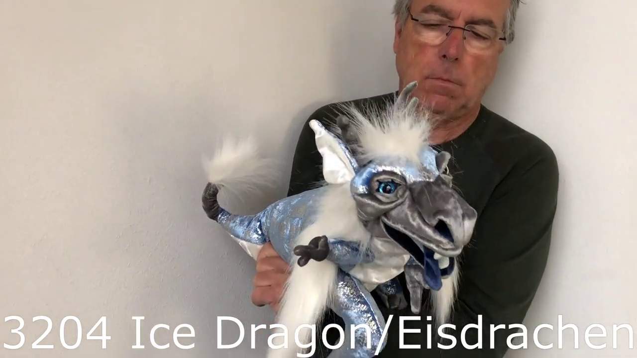 Folkmanis Ice Dragon Hand Puppet Demo 2