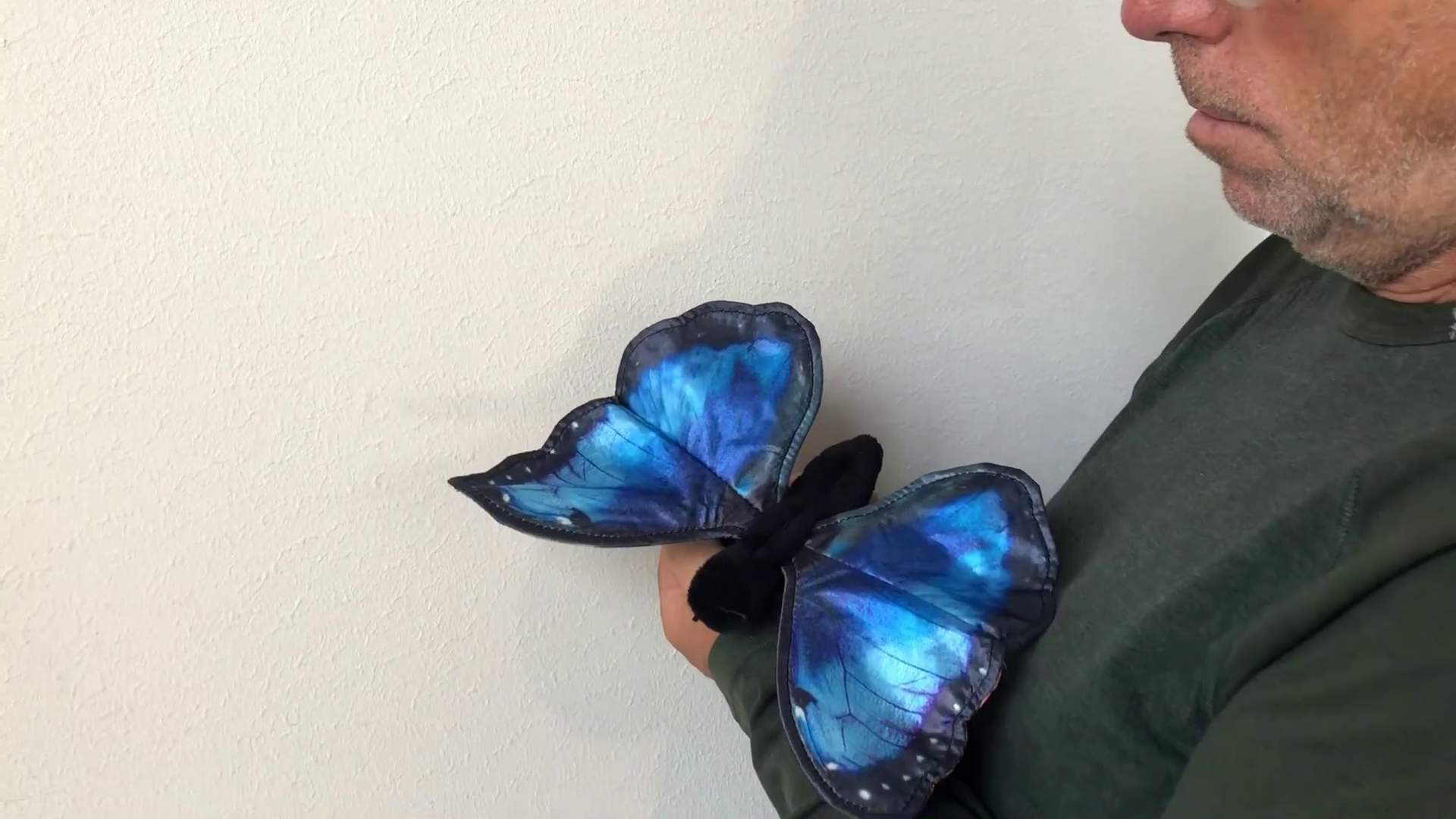 Folkmanis Blue Morpho Butterfly Hand Puppet Demo