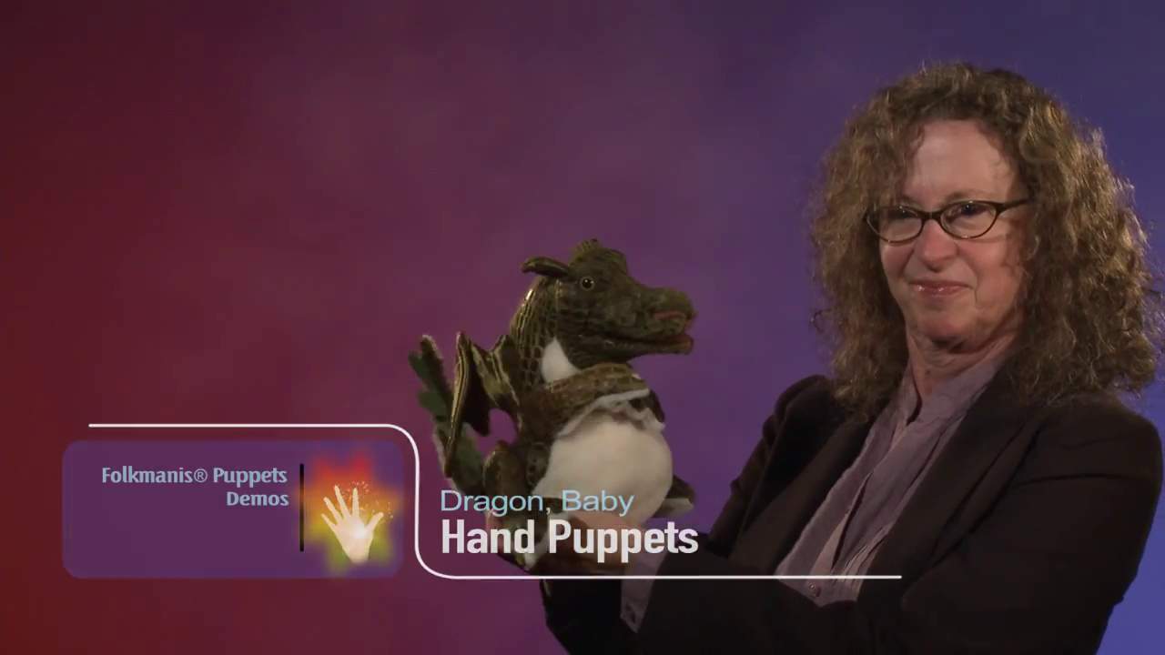 Folkmanis Baby Dragon Hand Puppet Demo
