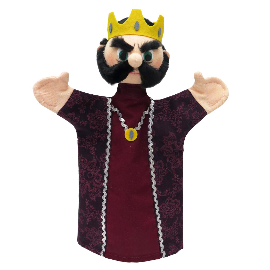 Punch and Judy King (evil) Hand Puppet for Puppet Theatre | munabo