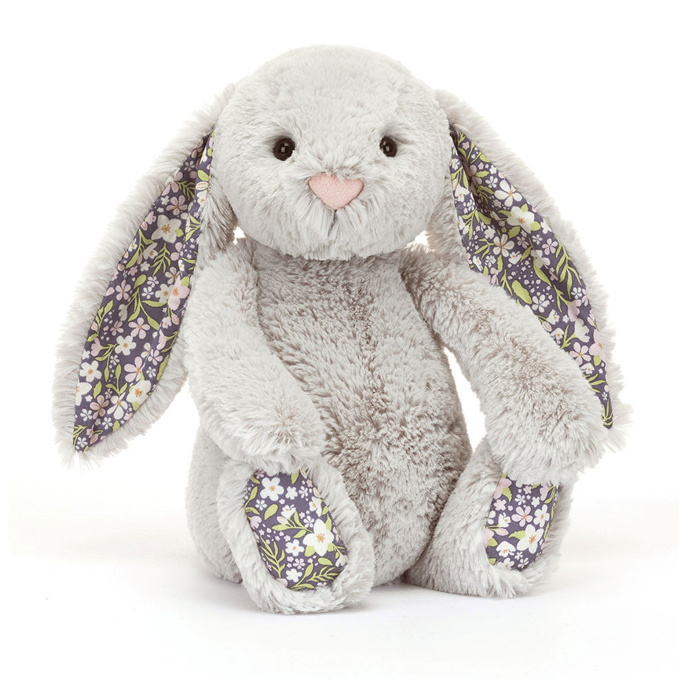 Jellycat Soft Toy Bunny - Blossom Silver Bunny Bloom Original (Plush Toy)