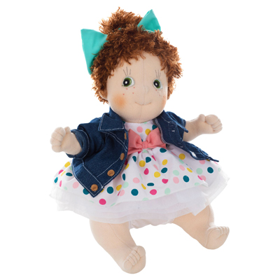 Extra outfit - dot dress for Rubens Kids dolls - Produktbild 2