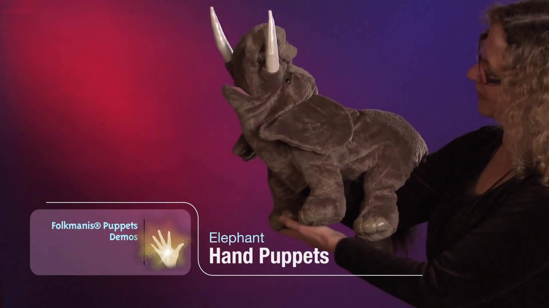 Folkmanis Elephant Hand Puppet Demo