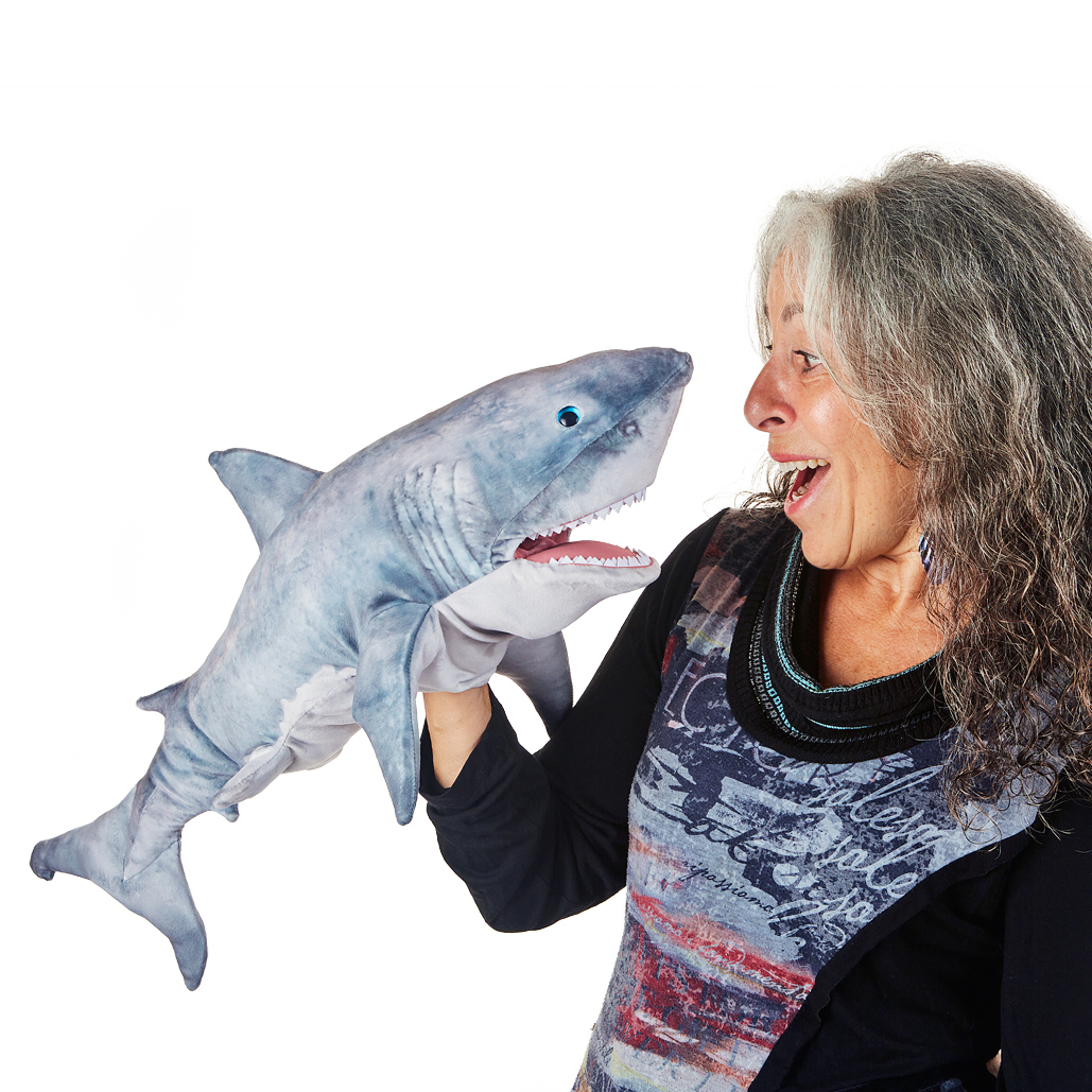 Folkmanis Great White Shark Hand Puppet - Produktbild 7