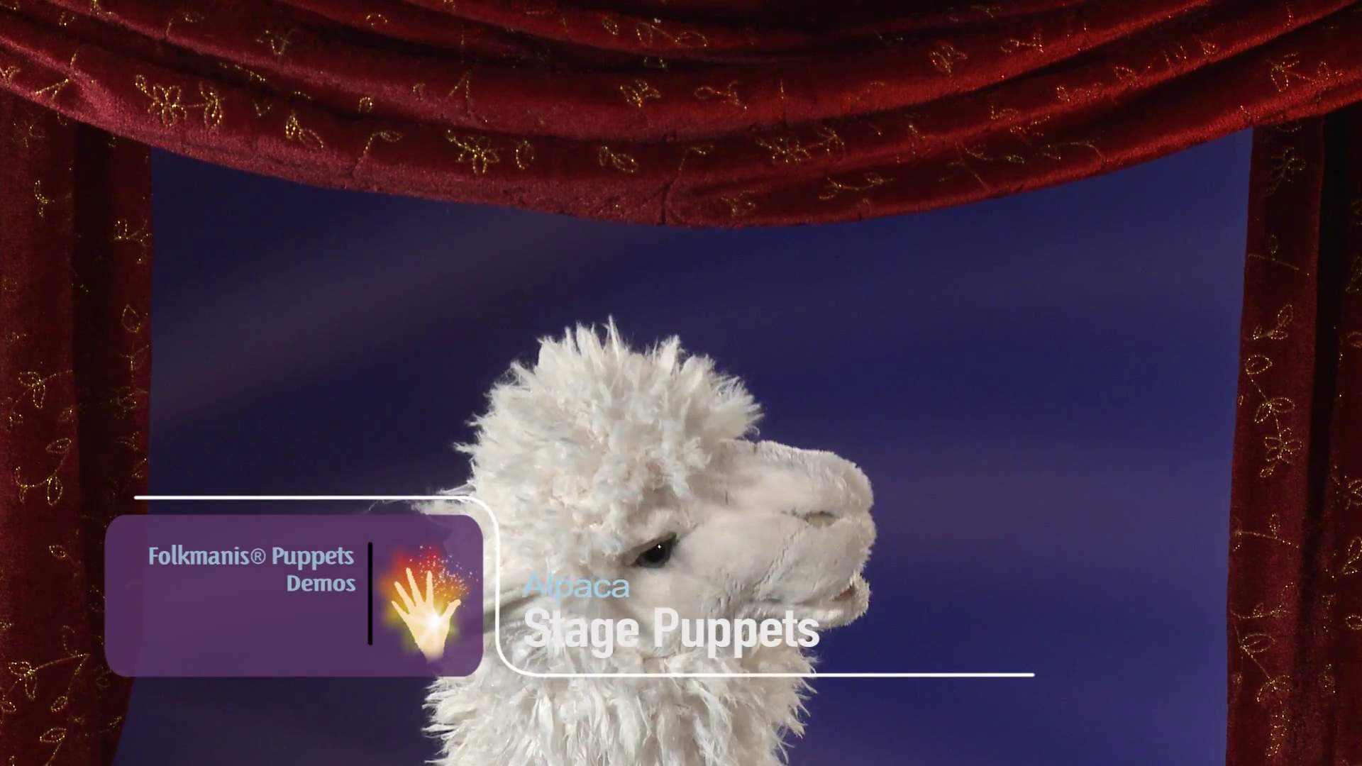 Folkmanis Alpaca Hand Puppet (Stage Puppet) Demo