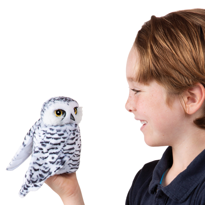 Folkmanis Small Snowy Owl Hand Puppet - Produktbild 5
