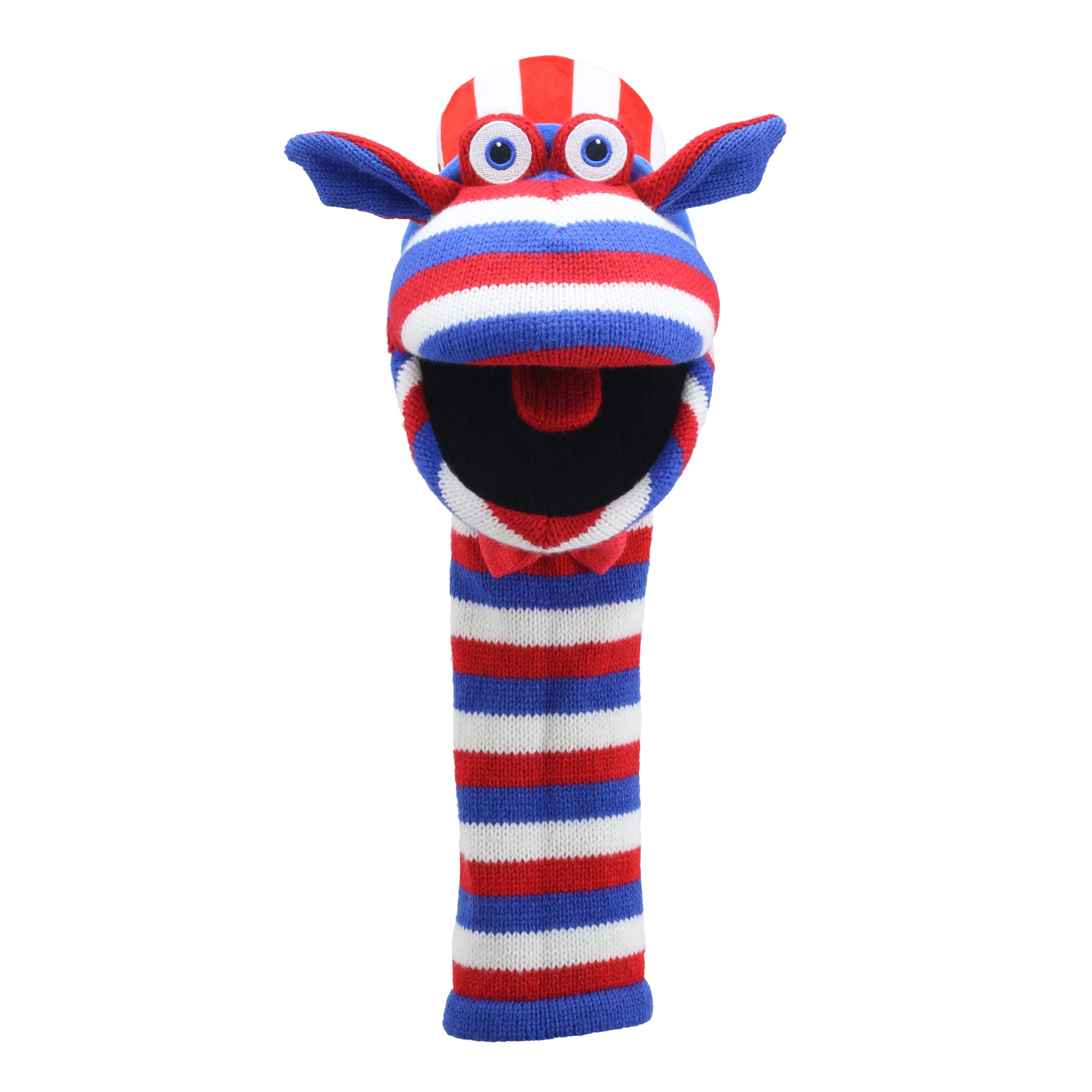 Monster sock hand puppet Sammy with sound - Puppet Company