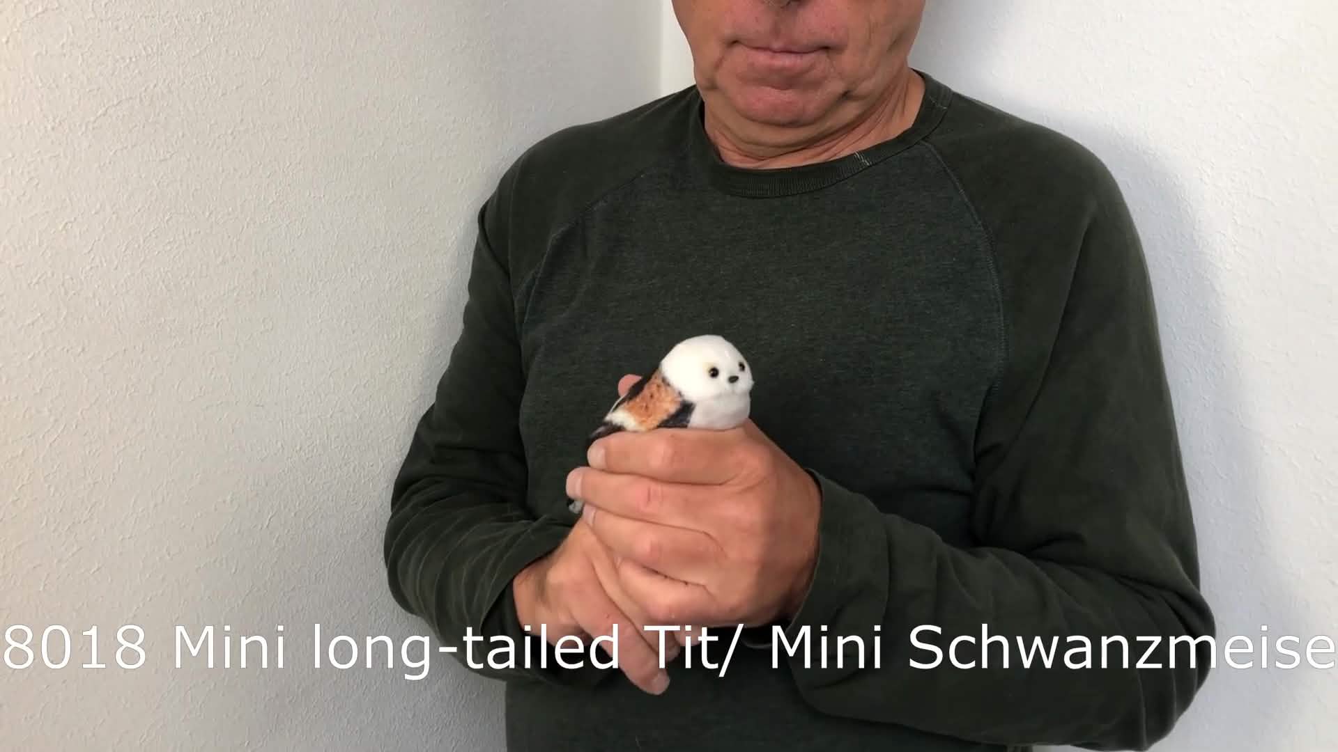 Folkmanis Mini Long-tailed Tit Finger Puppet Demo