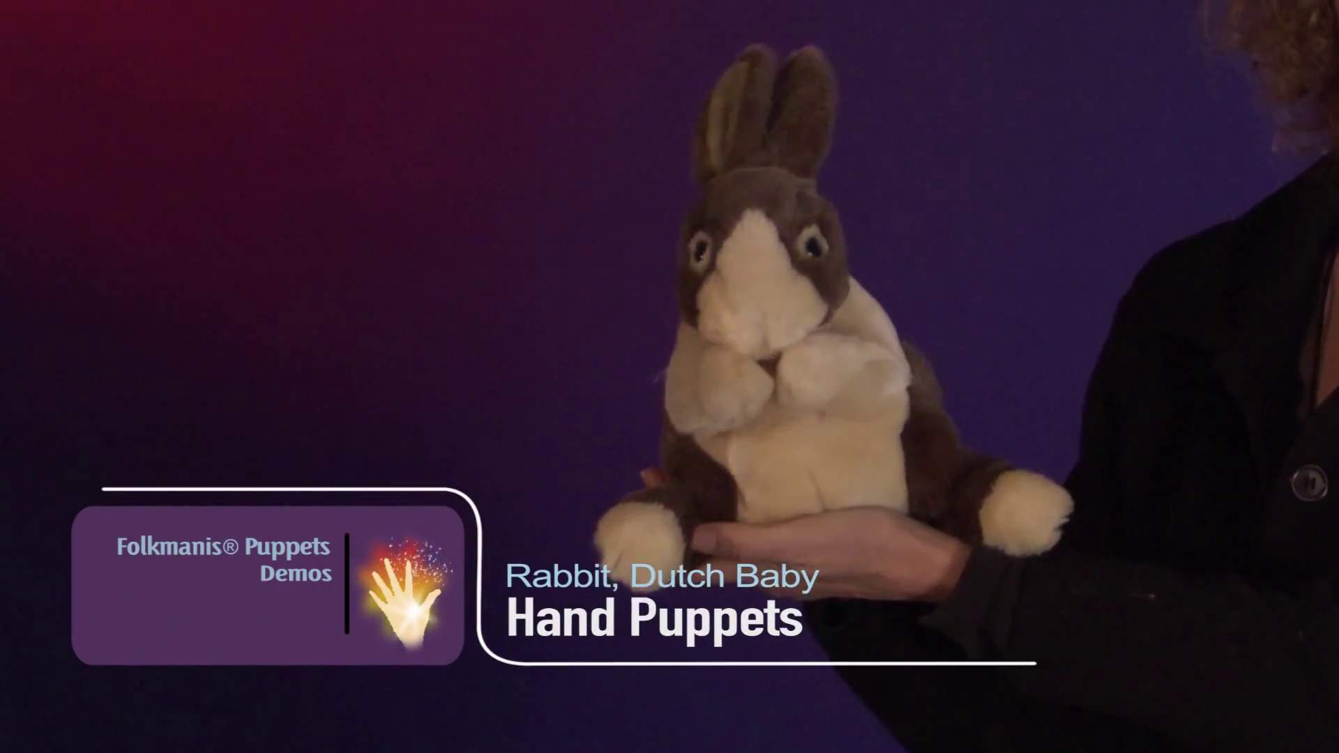 Folkmanis Baby Dutch Rabbit Hand Puppet Demo